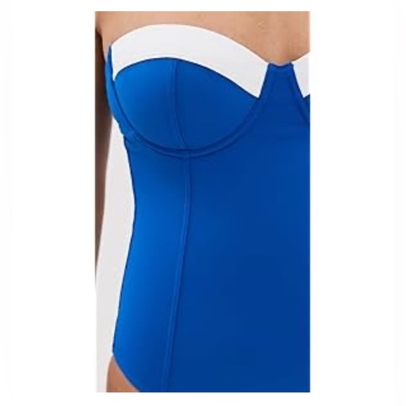 New STAUD Women's Maeve One Piece Sapphire/White Size M - Picture 6 of 6